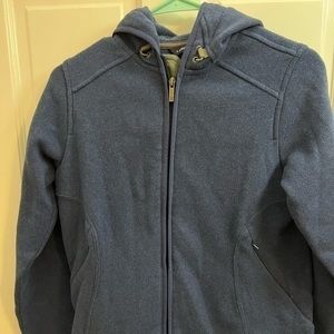 Lands end women’s zip up jacket. Size Small 6-8. Navy blue.